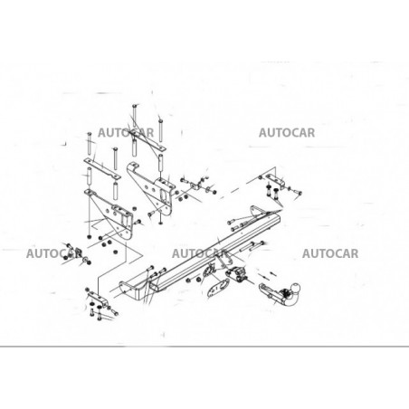 Anhängerkupplung für XF-Type - - - automat–AHK abnehmbar - von 2008 Anhängerkupplung für XF-Type - - - automat–AHK abnehmbar - von 2008