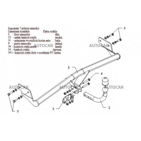 Anhängerkupplung für R I O - 5dv - automat–AHK abnehmbar - von 2005 bis 2009/09