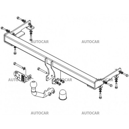 Anhängerkupplung für GALANT - 4-türig,( EA2/5/6 W ) - automat–AHK abnehmbar - von 1997/01 Anhängerkupplung für GALANT - 4-türig,( EA2/5/6 W ) - automat–AHK abnehmbar - von 1997/01