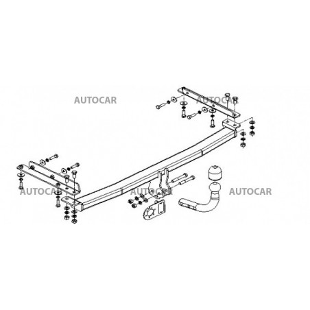 Anhängerkupplung für MICRA - 3/5-türig(K 12) - automat–AHK abnehmbar - von 2003/02 Anhängerkupplung für MICRA - 3/5-türig(K 12) - automat–AHK abnehmbar - von 2003/02