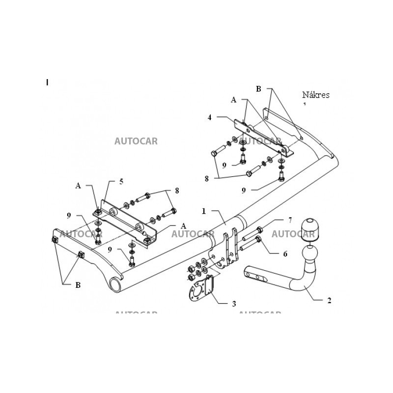 Anhängerkupplung für NOTE - ( E 11 ) - automat–AHK abnehmbar - von 2006