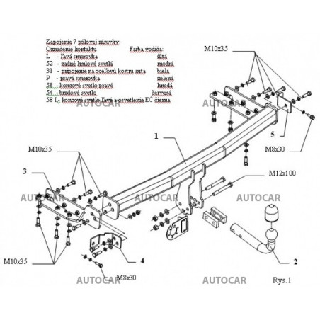 Anhängerkupplung für X-TRAIL - 4x4, 5-türig T30 - automat–AHK abnehmbar - von 2001 bis 2007 Anhängerkupplung für X-TRAIL - 4x4, 5-türig T30 - automat–AHK abnehmbar - von 2001 bis 2007