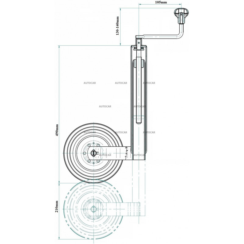 Oporné koliesko STARR