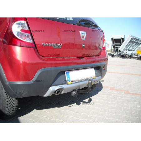 Anhängerkupplung für Dacia SANDERO - STEPWAY - manuall–AHK starr