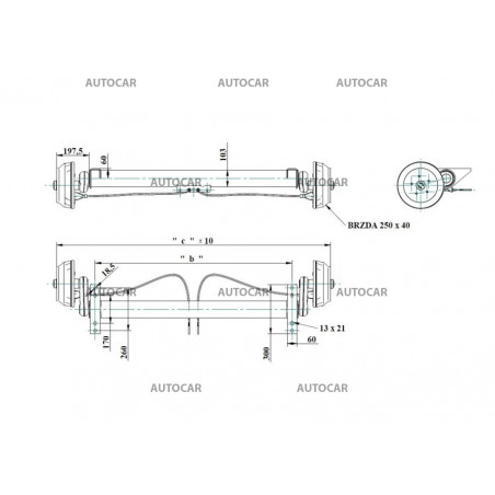 Achse bis 1500 kg