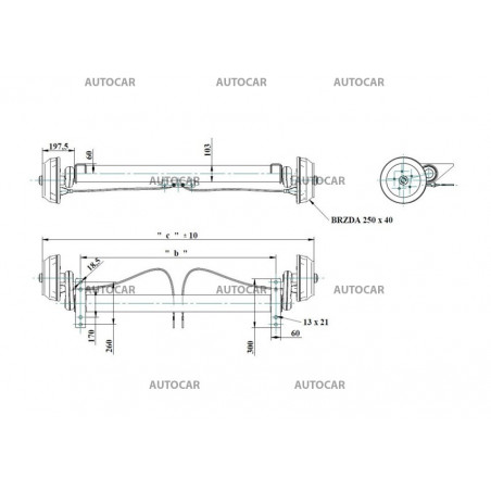 Achse bis 1500 kg