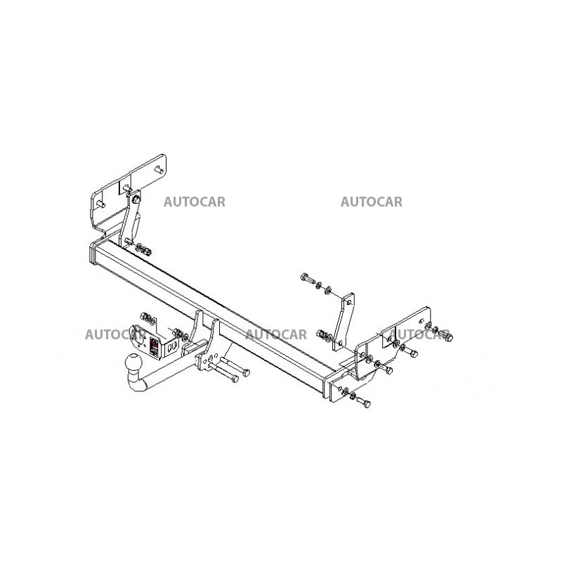 Anhängerkupplung für PININ - 5-türig(H60) - automat–AHK abnehmbar - von 2000
