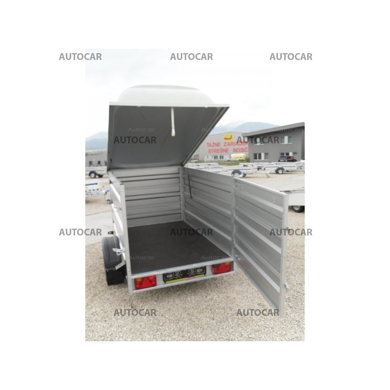 Pritsche Anhänger Kujawiak mit Deckel