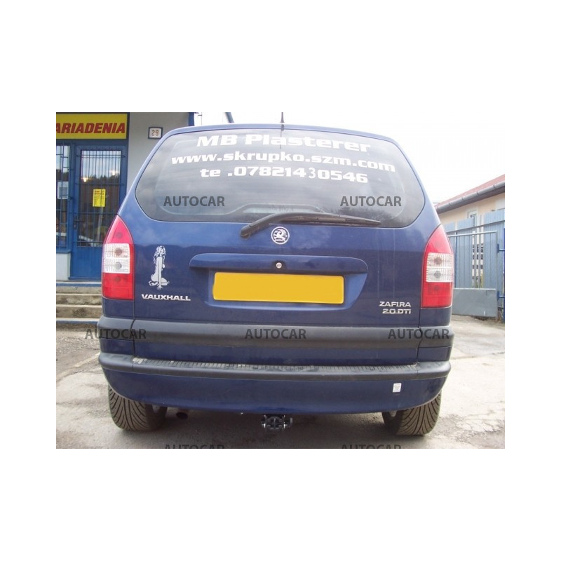 Anhängerkupplung für ZAFIRA - 5-türig ( F _75) - automat–AHK abnehmbar - von 1998 bis 2005