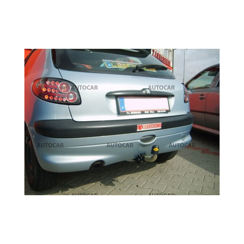 Anhängerkupplung für Peugeot 206 - automat–AHK abnehmbar