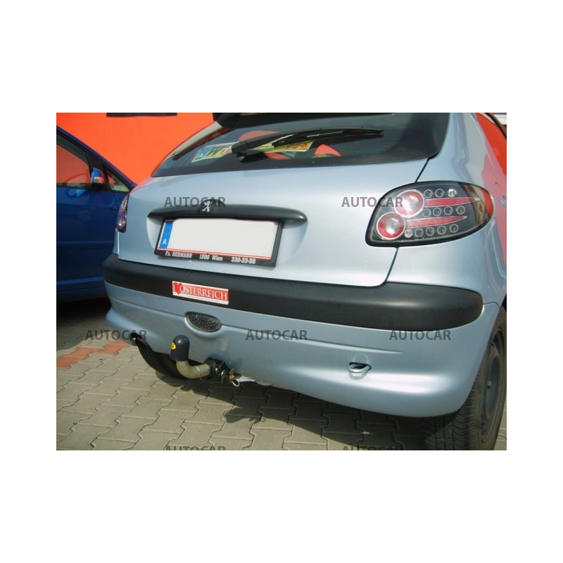 Anhängerkupplung für Peugeot 206 - automat–AHK abnehmbar