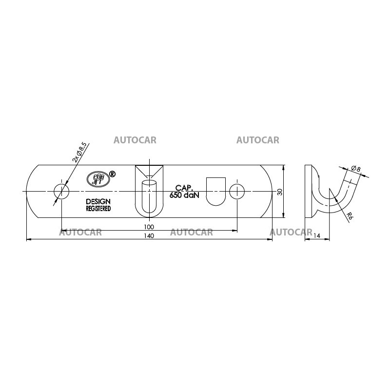 Protikus k uzáveru bočnice ZB-03