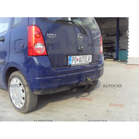 Anhängerkupplung für AGILA - 5-türig,model 2003,(2+4 WD) - manuell–AHK starr - von 2002/09 Anhängerkupplung für AGILA - 5-türig,model 2003,(2+4 WD) - manuell–AHK starr - von 2002/09