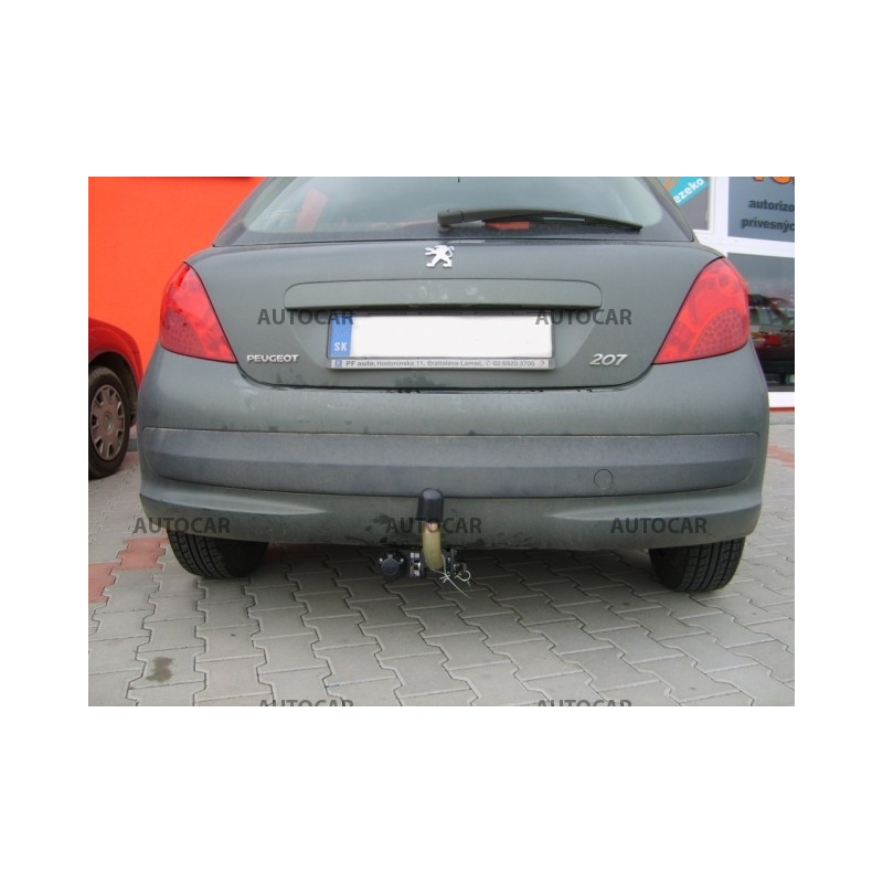 Anhängerkupplung für 207 - 3/5-türig - automat–AHK abnehmbar - von 2006