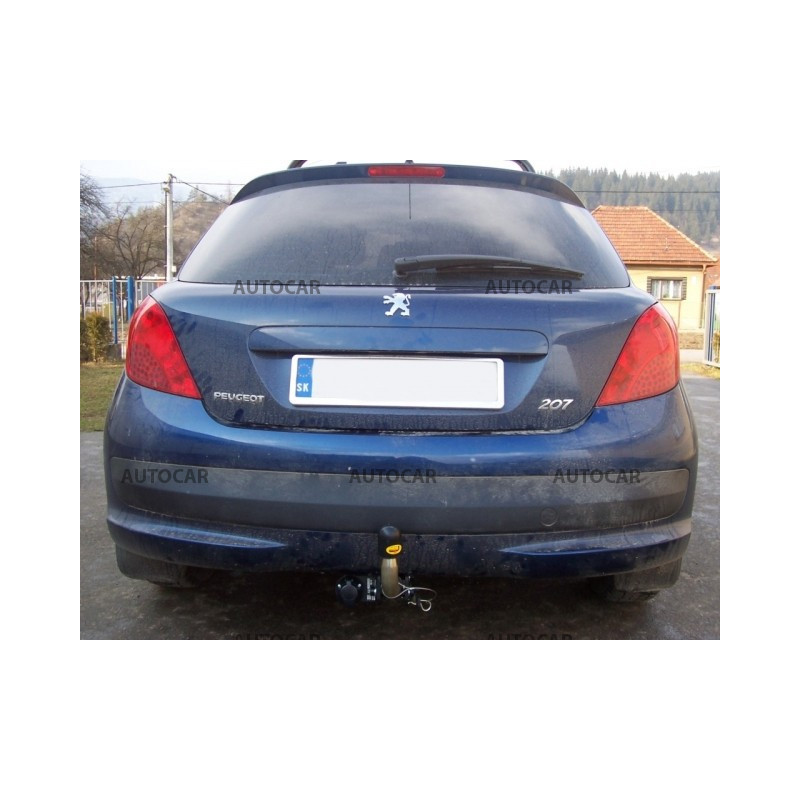 Anhängerkupplung für 207 - 3/5-türig - automat–AHK abnehmbar - von 2006
