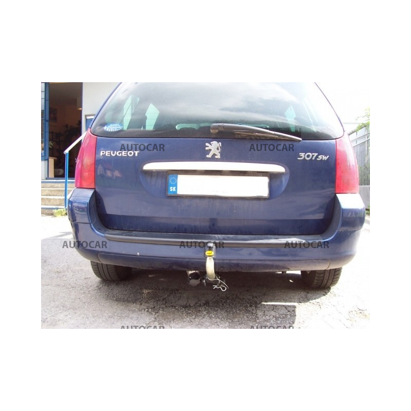 Anhängerkupplung für 307 SW - Combi - automat–AHK abnehmbar - von 2001