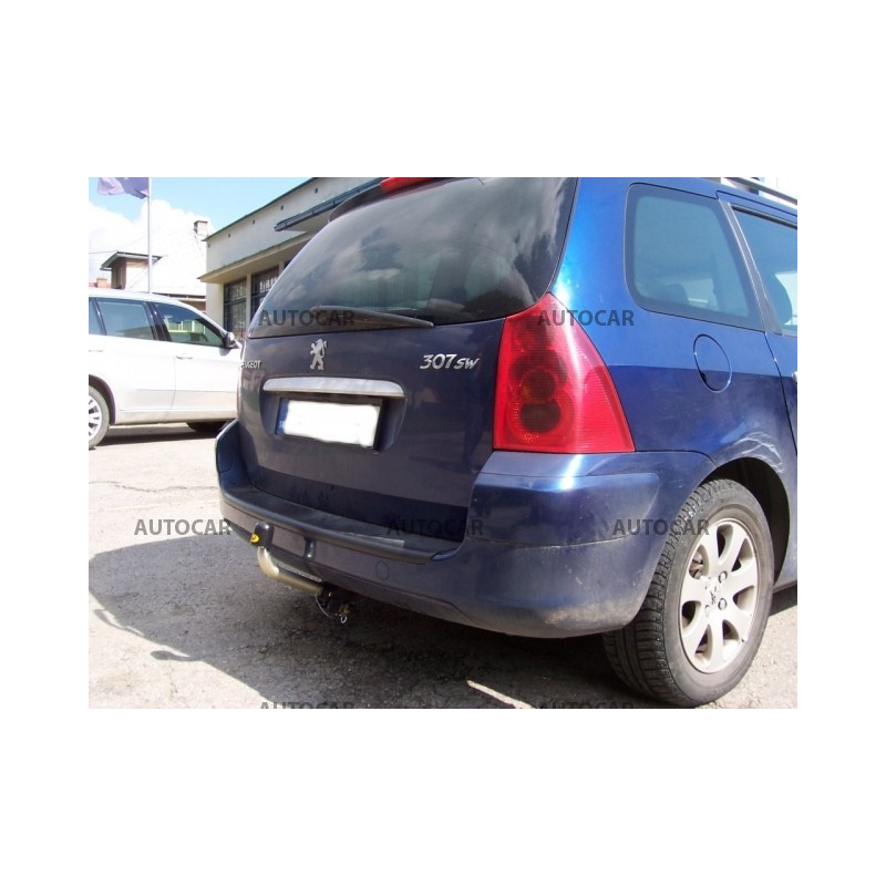 Anhängerkupplung für 307 SW - Combi - automat–AHK abnehmbar - von 2001