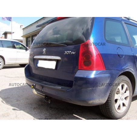 Anhängerkupplung für 307 SW - Combi - automat–AHK abnehmbar - von 2001 Anhängerkupplung für 307 SW - Combi - automat–AHK abnehmbar - von 2001