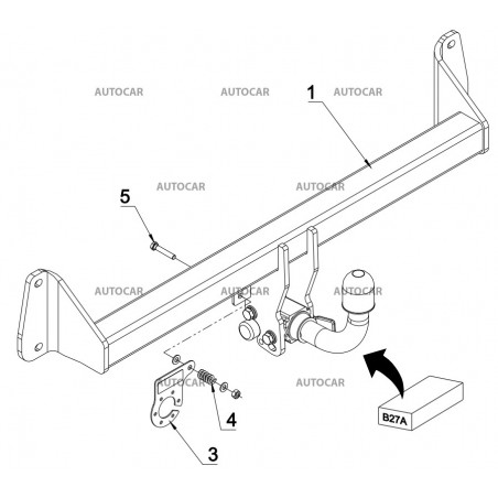 Anhängerkupplung für BMW X1 (F48) - automat–AHK abnehmbar - von 2015/- Anhängerkupplung für BMW X1 (F48) - automat–AHK abnehmbar - von 2015/-