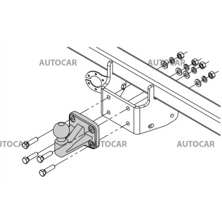Anhängerkupplung für Citroen JUMPER - Kastenwagen L1, L2, L3 - manuall–AHK starr