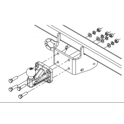 Anhängerkupplung für Citroen JUMPER - Kastenwagen L4, L5 - manuall–AHK starr