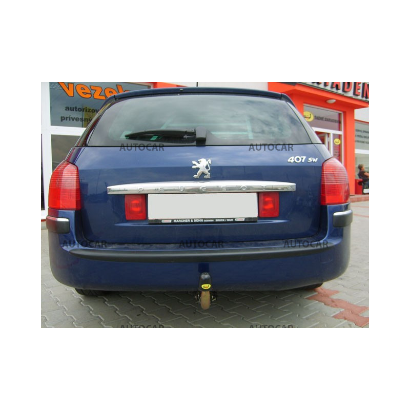 Anhängerkupplung für 407 - Combi - automat–AHK abnehmbar - von 2004 bis 2008