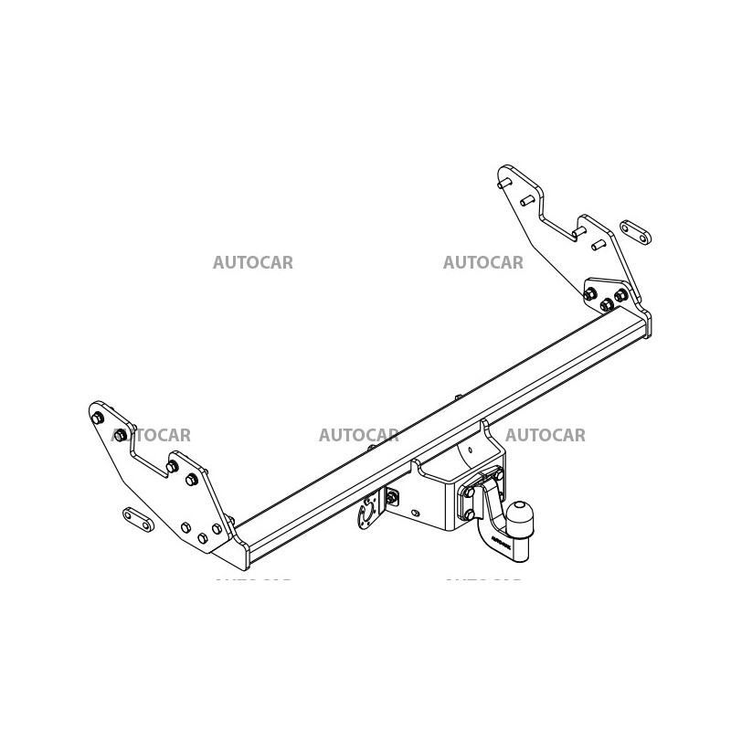 Anhängerkupplung für Toyota HILUX - Festeinbau