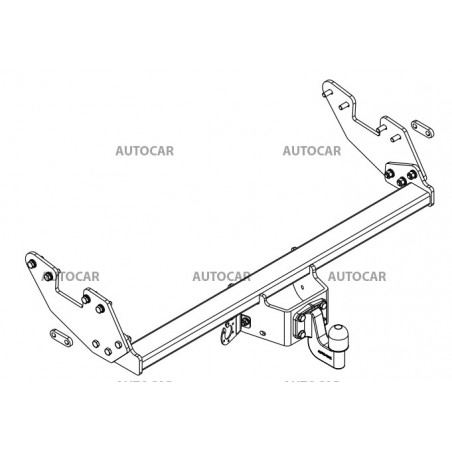 Anhängerkupplung für HILUX - 4 WD (N25) so schodíkom - starre Anhängerkupplung - von 2005