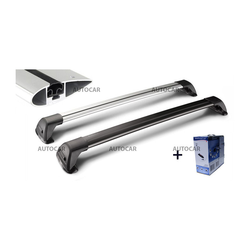 Dachträger Whispbar mit Überlappungs - aluminium