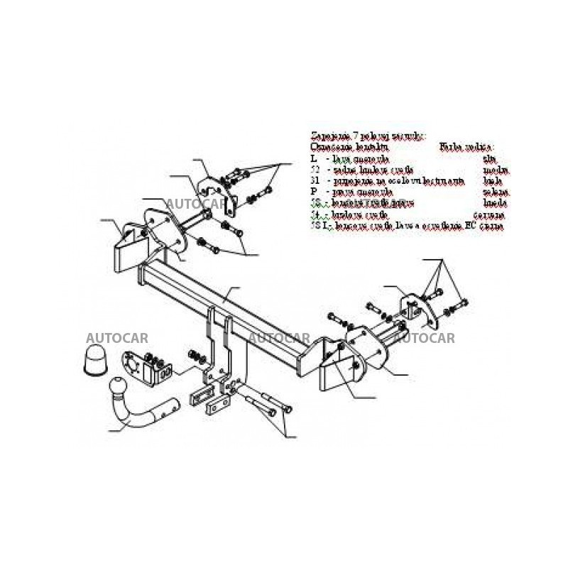 Anhängerkupplung für seria 3 - 4-türig, Coupe, Combi, 4x4, (E 46) - automat–AHK abnehmbar - von 1998/04 bis 2005