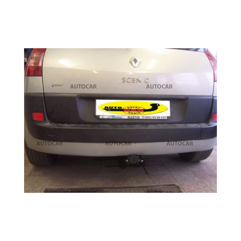 Anhängerkupplung für MEGANE - SCENIC, Van (JMO/1) - automat–AHK abnehmbar - von 2003/10 bis 2009