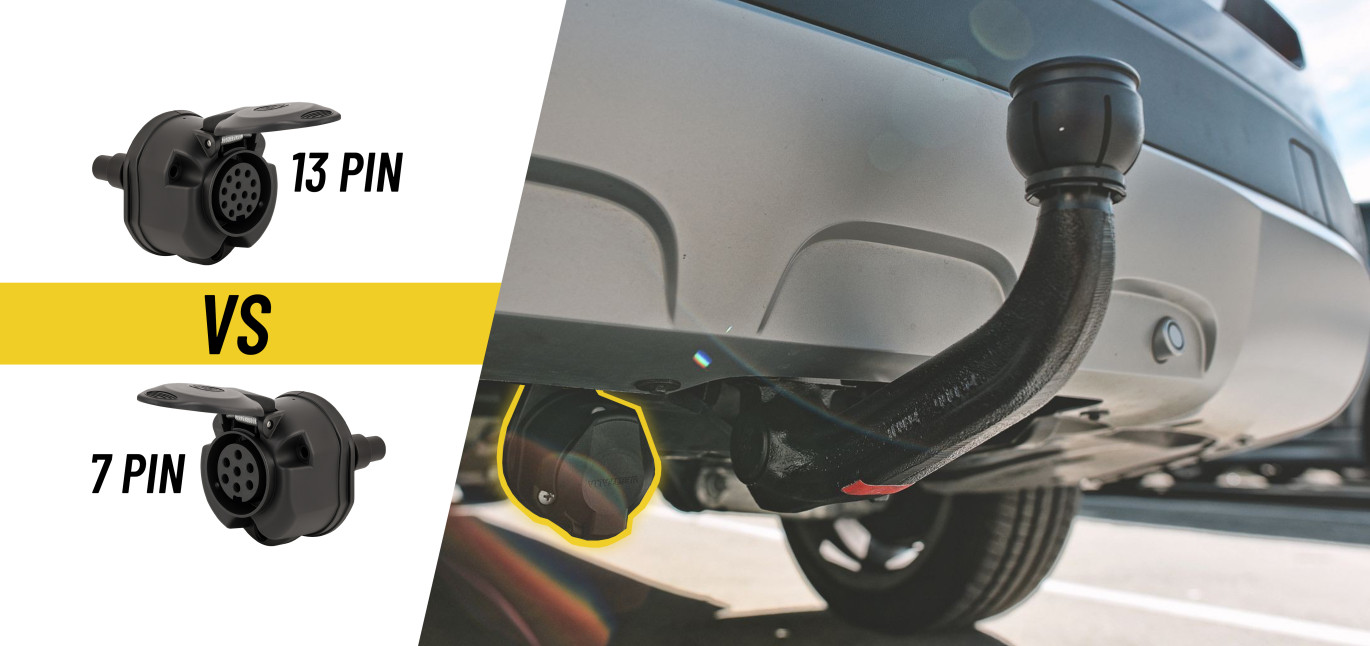 Elektrosatz für die Anhängerkupplung: 7-polig, 13/8-polig oder 13-polig?