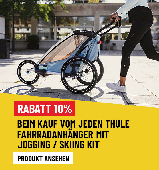 Rabatt 10% auf Thule chariot mit jogging kit