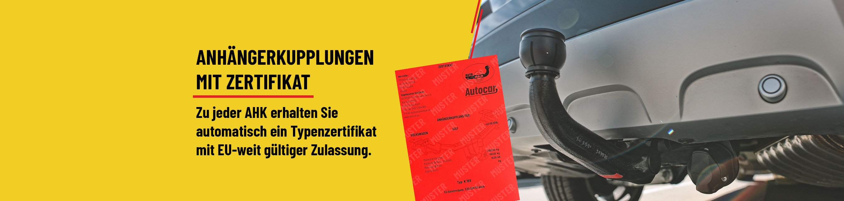 ANHÄNGERKUPPLUNGEN MIT ZERTIFIKAT